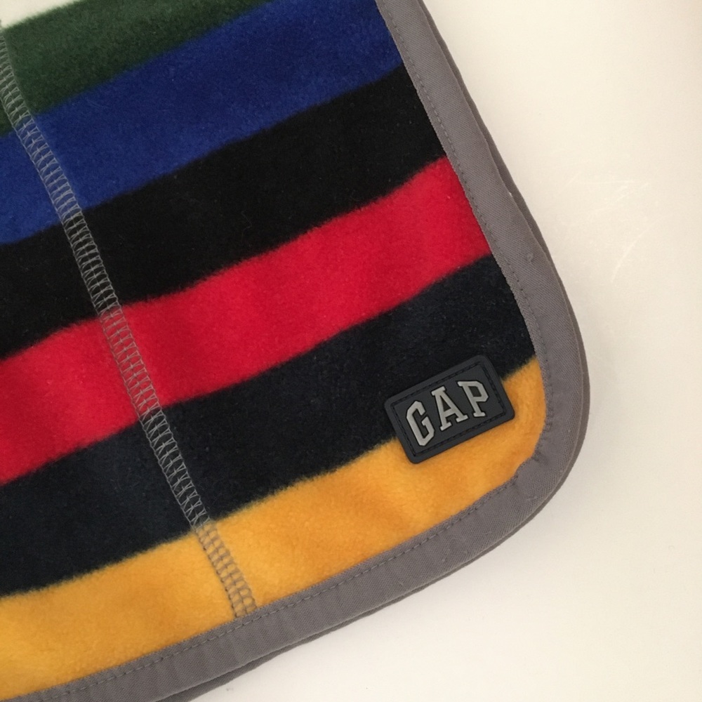 SOLD Gap Kids Scarf Warm Soft Fleece Wrap Striped - Picture 3 of 7